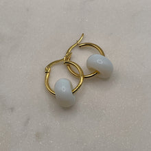 Load image into Gallery viewer, Sphere Opalite Hoop Earrings
