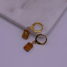 Load image into Gallery viewer, Citrine Quartz Huggie Earrings
