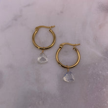 Load image into Gallery viewer, Opalite Large Hoop Earrings
