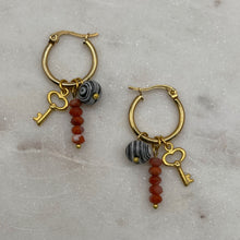 Load image into Gallery viewer, Key Charm Earrings

