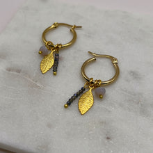 Load image into Gallery viewer, Leaf Charm Earrings
