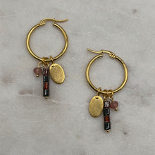 Load image into Gallery viewer, Oval Charm Earrings
