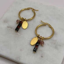 Load image into Gallery viewer, Oval Charm Earrings
