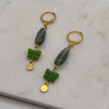 Load image into Gallery viewer, Butterfly Glass Drop Earrings
