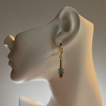 Load image into Gallery viewer, Brass Angel Wings Huggie Earrings
