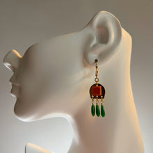 Load image into Gallery viewer, Vintage Glass Drop Earrings
