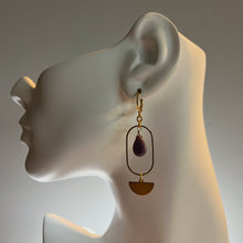 Load image into Gallery viewer, Lavender Teardrop Earrings
